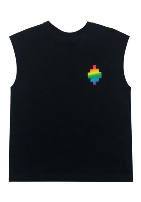 Black unisex cotton T-shirt MARCELO BURLON | BTH029NERO